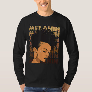 Camiseta Afro, un Chica fuerte negro, ama a Melanin, afroam