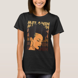 Camiseta Afro, un Chica fuerte negro, ama a Melanin, afroam