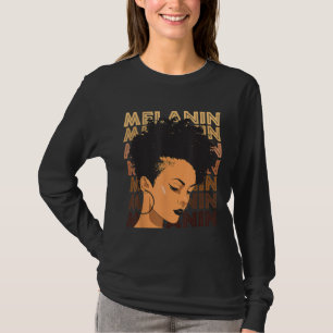 Camiseta Afro, un Chica fuerte negro, ama a Melanin, afroam