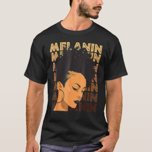 Camiseta Afro, un Chica fuerte negro, ama a Melanin, afroam