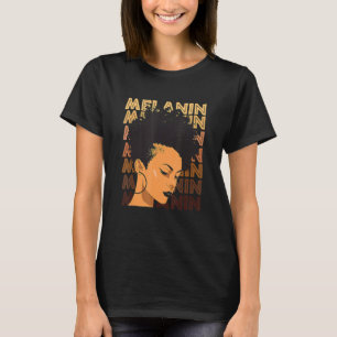 Camiseta Afro, un Chica fuerte negro, ama a Melanin, afroam