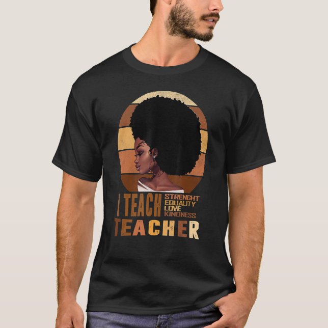 Camiseta Afro: un maestro negro que ama a Melanin, un amant (Anverso)