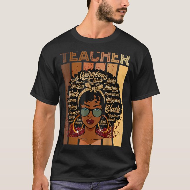 Camiseta Afro: un maestro negro que ama a Melanin, un amant (Anverso)