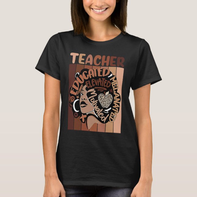 Camiseta Afro: un maestro negro que ama a Melanin, un amant (Anverso)