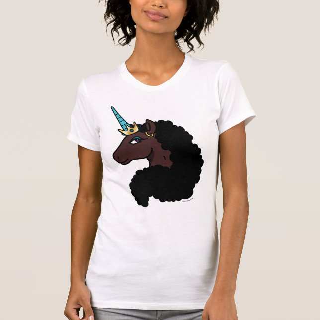 Camiseta Afro Unicornio | Magico (Anverso)