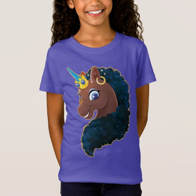 Camiseta Afro Unicornio | Magico (Anverso)