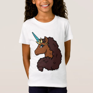 Camiseta Afro Unicornio   Único