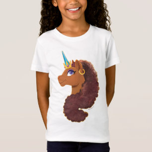 Camiseta Afro Unicornio   Único
