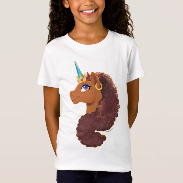 Camiseta Afro Unicornio | Único (Anverso)