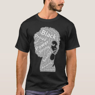 Camiseta Afroafricanas mujeres negras Afro Melanin Queen