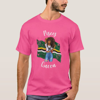 Camiseta Afroafricanas Reina del nacimiento zodiaco de Domi