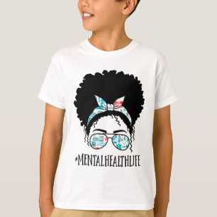 Camiseta Afroafro negro de salud desordenado equipo de bola