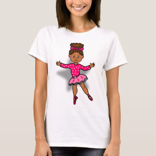 Camiseta afroamericana de la bailarina