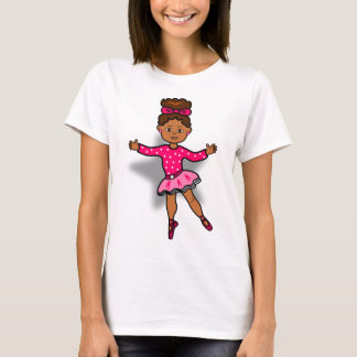 Camiseta afroamericana de la bailarina