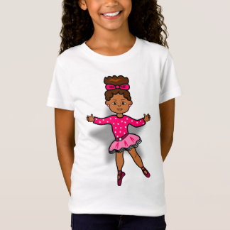 Camiseta afroamericana de la bailarina