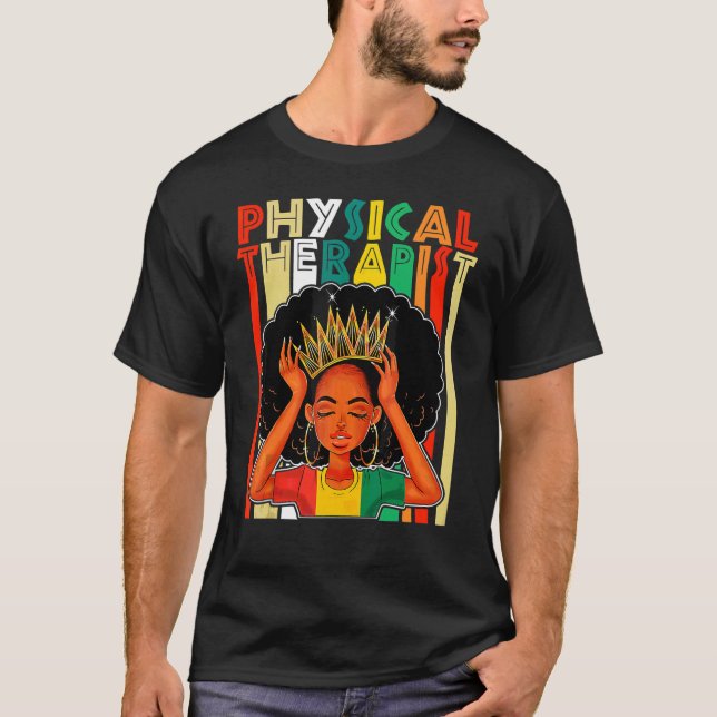 Camiseta Afroamericanas Terapias Físicas Negras Ju (Anverso)
