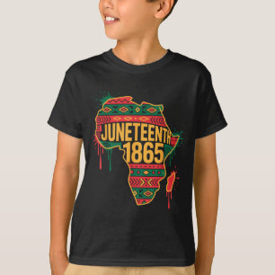 Camiseta Afroamericano 1865 juneteenth historia negra