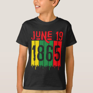 Camiseta Afroamericano 19 de junio de 1865 19 de junio
