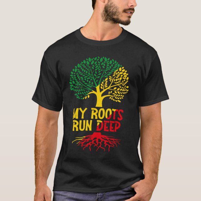 Camiseta Afroamericano de raíces negras Mes de historia neg (Anverso)