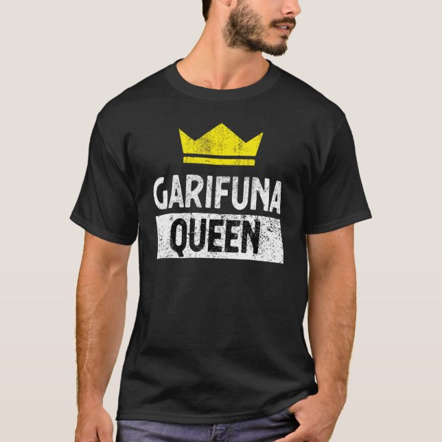 Camiseta Afrocaribeña Garifuna Queen (Anverso)