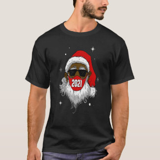 Camiseta Afrocéntricos Navidades de Santa Negro de Estados 