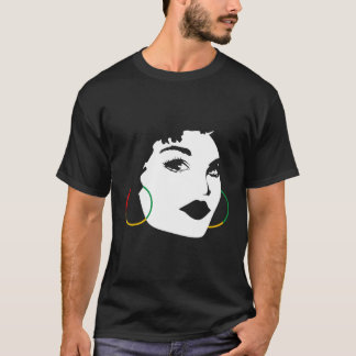 Camiseta AfroChica Afroamericana Mujer Negra Gráfico