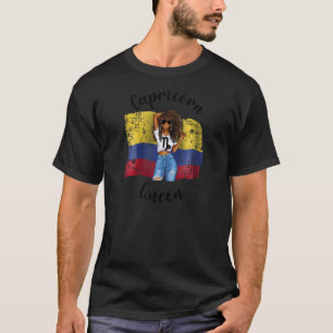 Camiseta Afrocolombianas Capricornias Reina Africana Zodi