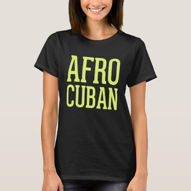 Camiseta Afrocubana Habana Estilo Cubano (Anverso)