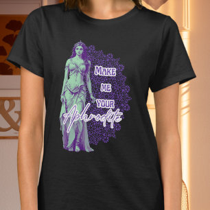 Camiseta Afrodita de menta y púrpura