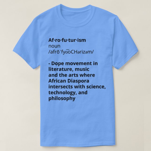 Camiseta Afrofuturismo  (Diseño del anverso)