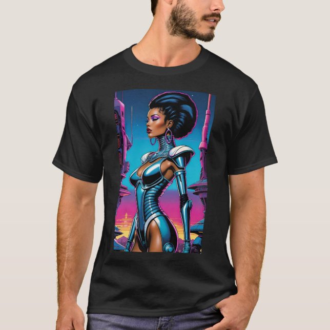 Camiseta Afrofuturismo Cuatro Ken Gage Sci-Fi (Anverso)