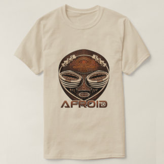 Camiseta Afroid - Máscara Africana Cibertribal Afrofuturism