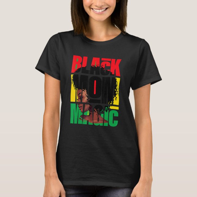 Camiseta Afromami mami negra de afroamericanos (Anverso)