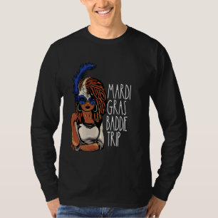 Camiseta Afronegra Mardi Gras Trip Melanin Ne