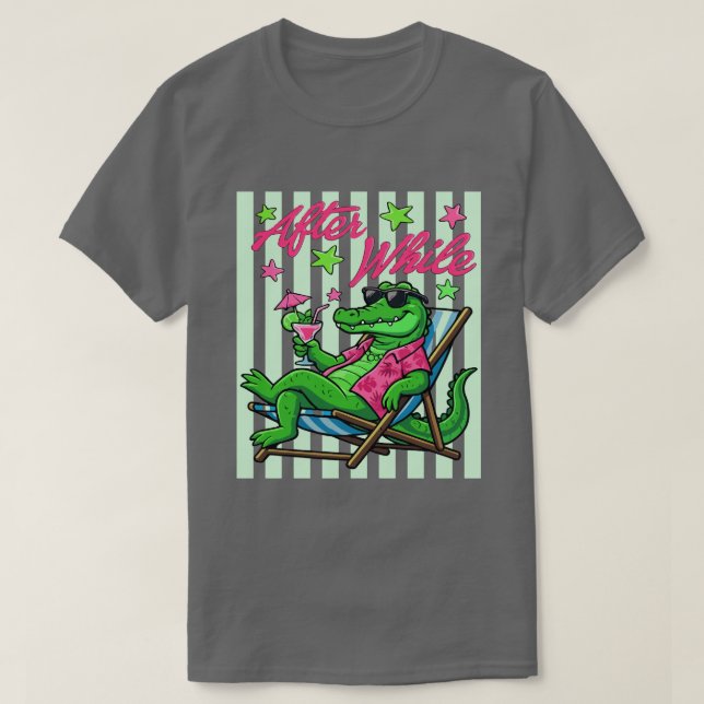 Camiseta After While Chill Vibes Alligator (Diseño del anverso)