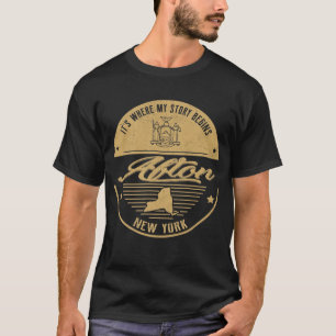 Camiseta Afton New York Es donde comienza mi historia