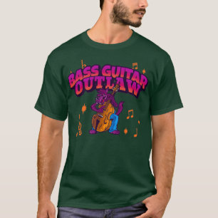 Camiseta Afuera de guitarra de doble bajo