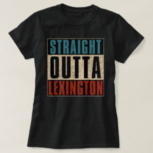 Camiseta Afuera recta Lexington Kentucky KY T-Shirt