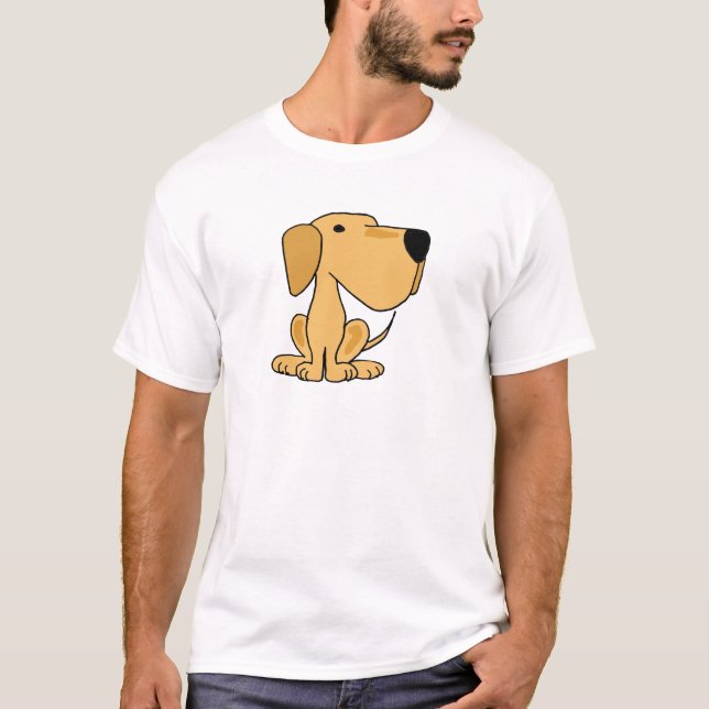 Camiseta AG perro de perrito amarillo impresionante de (Anverso)