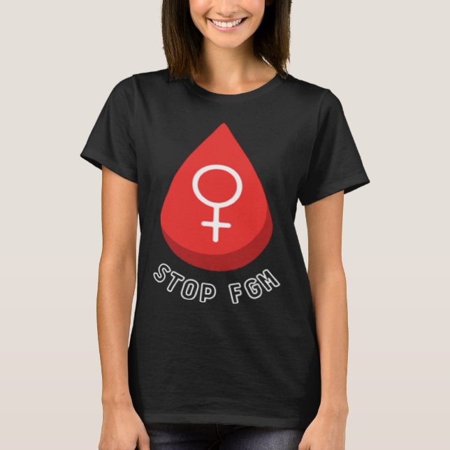 Camiseta Against Female Genital Mutilation Stop FGM Solidar (Anverso)