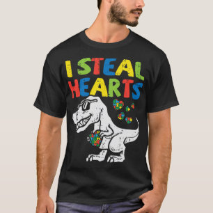 Camiseta Agarra este lindo I Robar corazones Trex Dinosaur