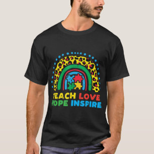 Camiseta Agarra este lindo Teach Love Hope inspirar a SPED