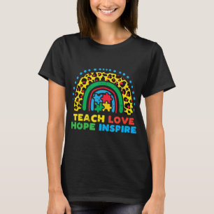 Camiseta Agarra este lindo Teach Love Hope inspirar a SPED