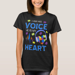 Camiseta Agarra esto "Yo soy su voz, él es mi autismo card