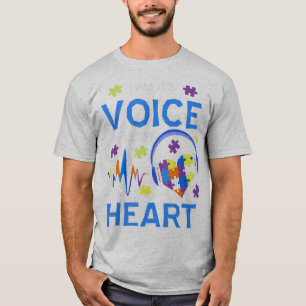 Camiseta Agarra esto "Yo soy su voz, él es mi autismo cardí