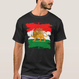 Camiseta Agarra la bandera iraní con el logotipo de Loin Em