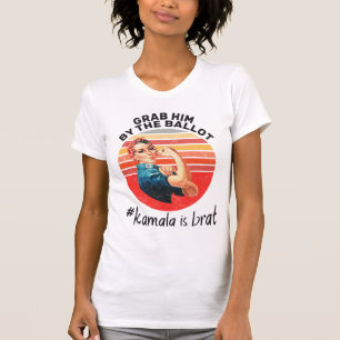 Camiseta Agarrámoslo por la boleta #kamala es genial - Retr