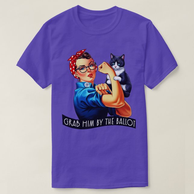 Camiseta Agarrámoslo Por La Cédula Electoral De Kamala 2024 (Diseño del anverso)
