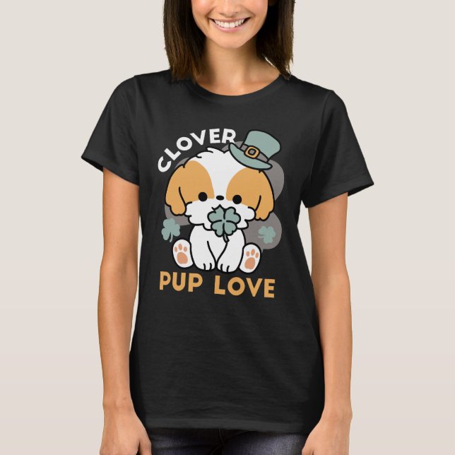 Camiseta Agarre afortunado con Clover - Regalo del Día de S (Anverso)