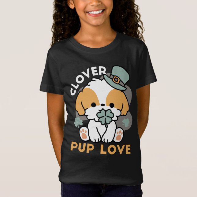 Camiseta Agarre afortunado con Clover - Regalo del Día de S (Anverso)